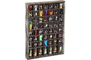 J JACKCUBE DESIGN Rustic Wood Shot Glass Rack