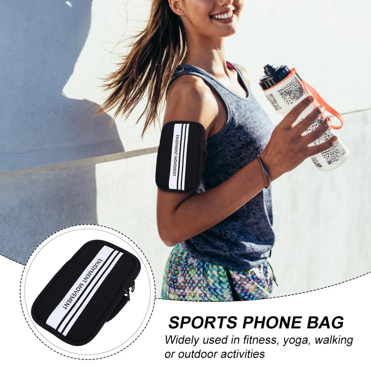 DOITOOL Bolsa de Brazo para Teléfono Móvil para Correr 3 Unidades con Acceso para Auriculares para Actividades al Aire