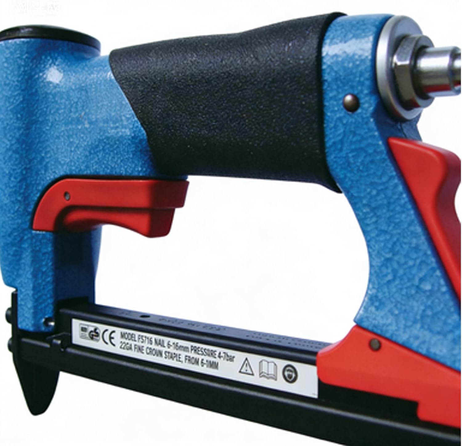 Pneumatic Brad Nailer - 4 to 8 Bar Heavy Duty Stapler with 3600 Nails | Finishing Tool with Strong Grip, Practical Construction Accessory & Functional Utility Aid for Framing and Furniture