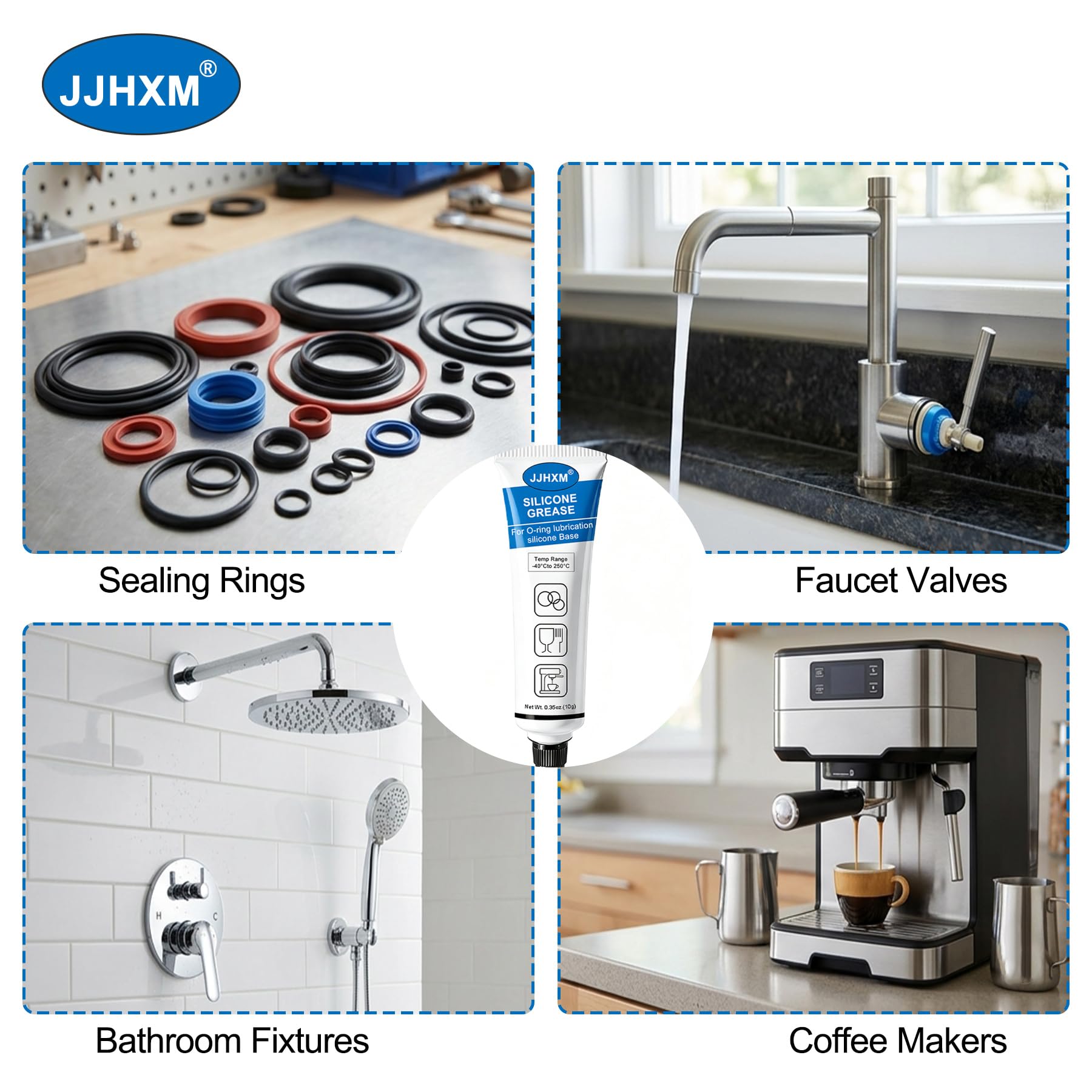 Grasa de silicona lubricante para juntas tóricas cafeteras automáticas 10g