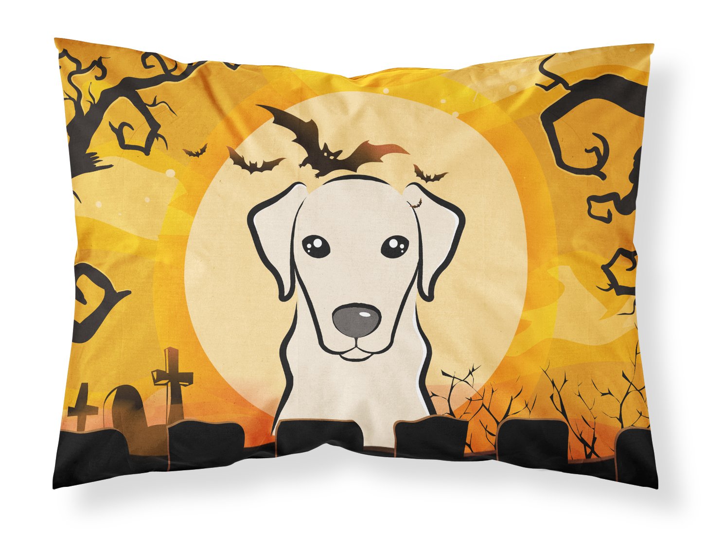 Taie d'oreiller Labrador Jaune d'Halloween, le cadeau idéal pour les amoureux de chiens