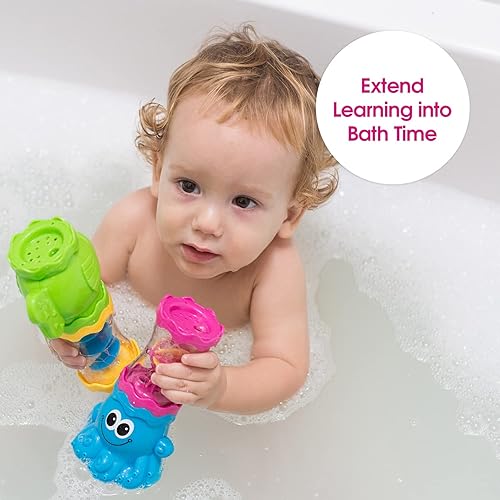 Vista 32 de Edushape Juguete giratorio de agua – Juguetes de baño para niños pequeños – Desarrollo infantil temprano Aprendizaje Juguete de baño de agua