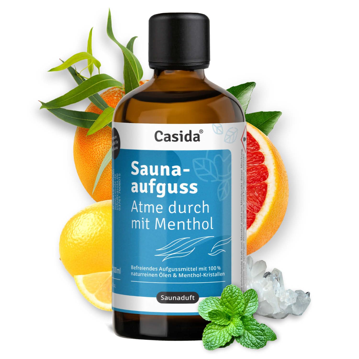 Casida Infusión para sauna Bestseller Set – 3 populares infusiones para sauna con aceites esenciales 100% naturales (aire del bosque, sala de cítricos, respirar a través) – Sin fragancias sintéticas