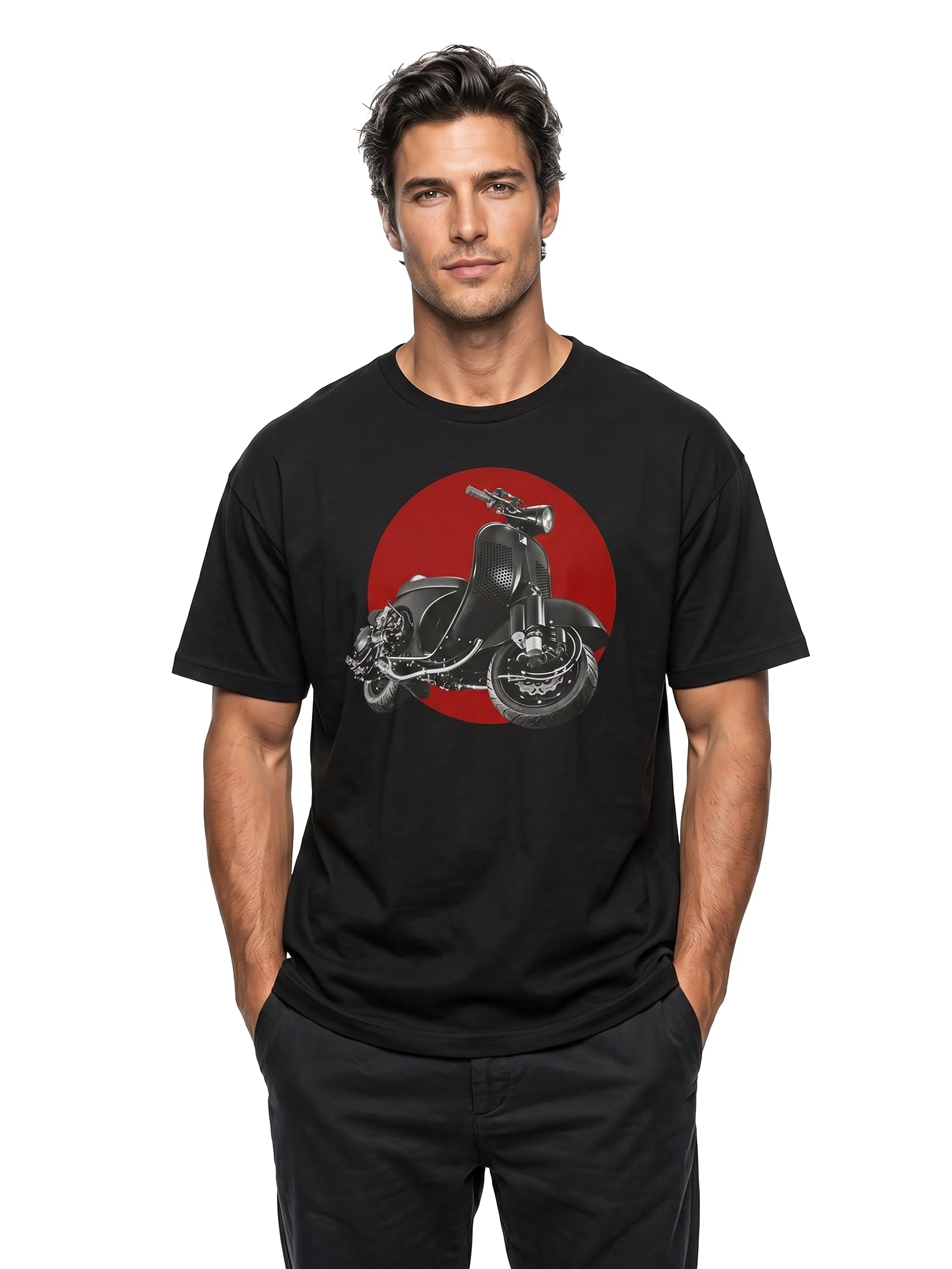 MAKAYA Magliette con Stampa - Vintage Tuning Scooter - Retro T-Shirt Motorino Uomo