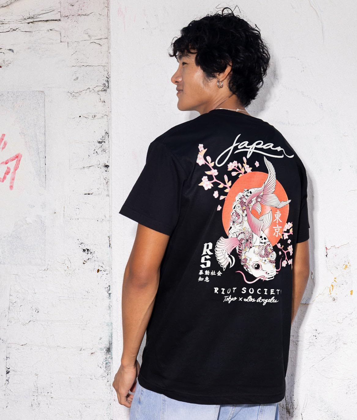 Riot Society Men's Short Sleeve Graphic and Embroidered Fashion T-Shirt