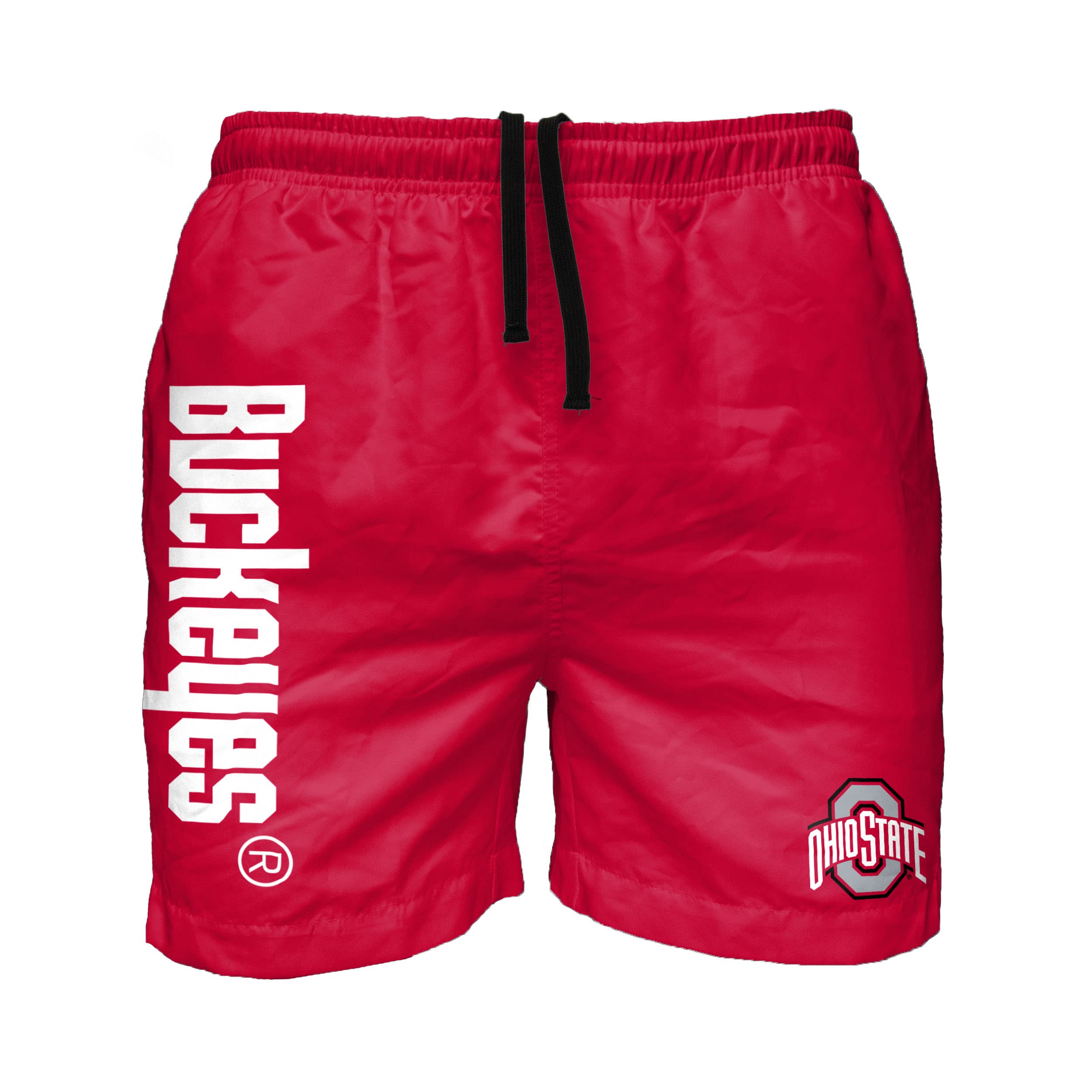 FOCO Men's NCAA 5.5" Inseam Solid Wordmark Swimming Trunks
