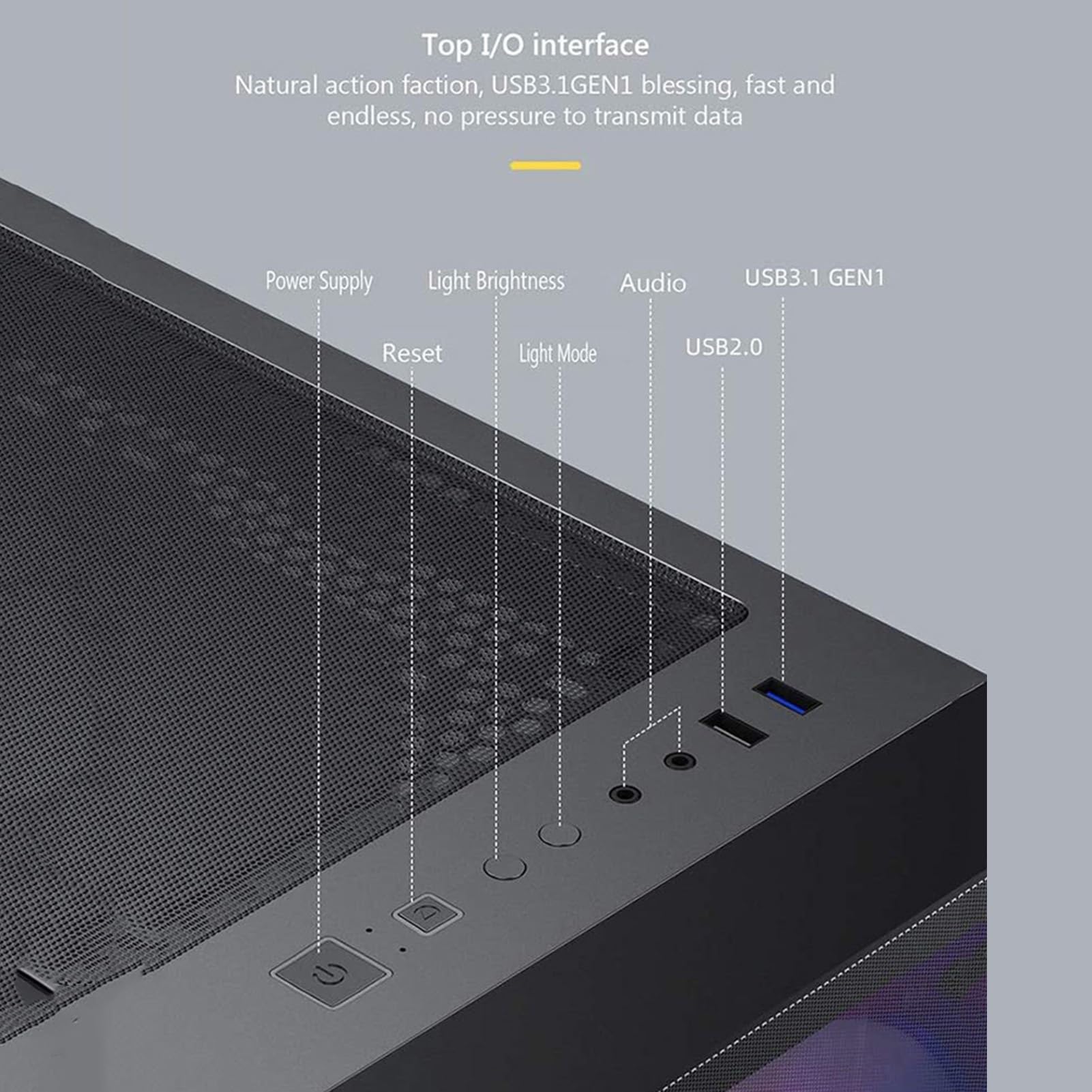 Obudowa Do Gier PC, Obsługuje Formaty ATX/M-ATX/ITX, Wentylatory 6x120 Mm, Główna Obudowa Komputera Chłodzona Wodą 360°, Odpowiednia Do Gier I Pracy Biurowej