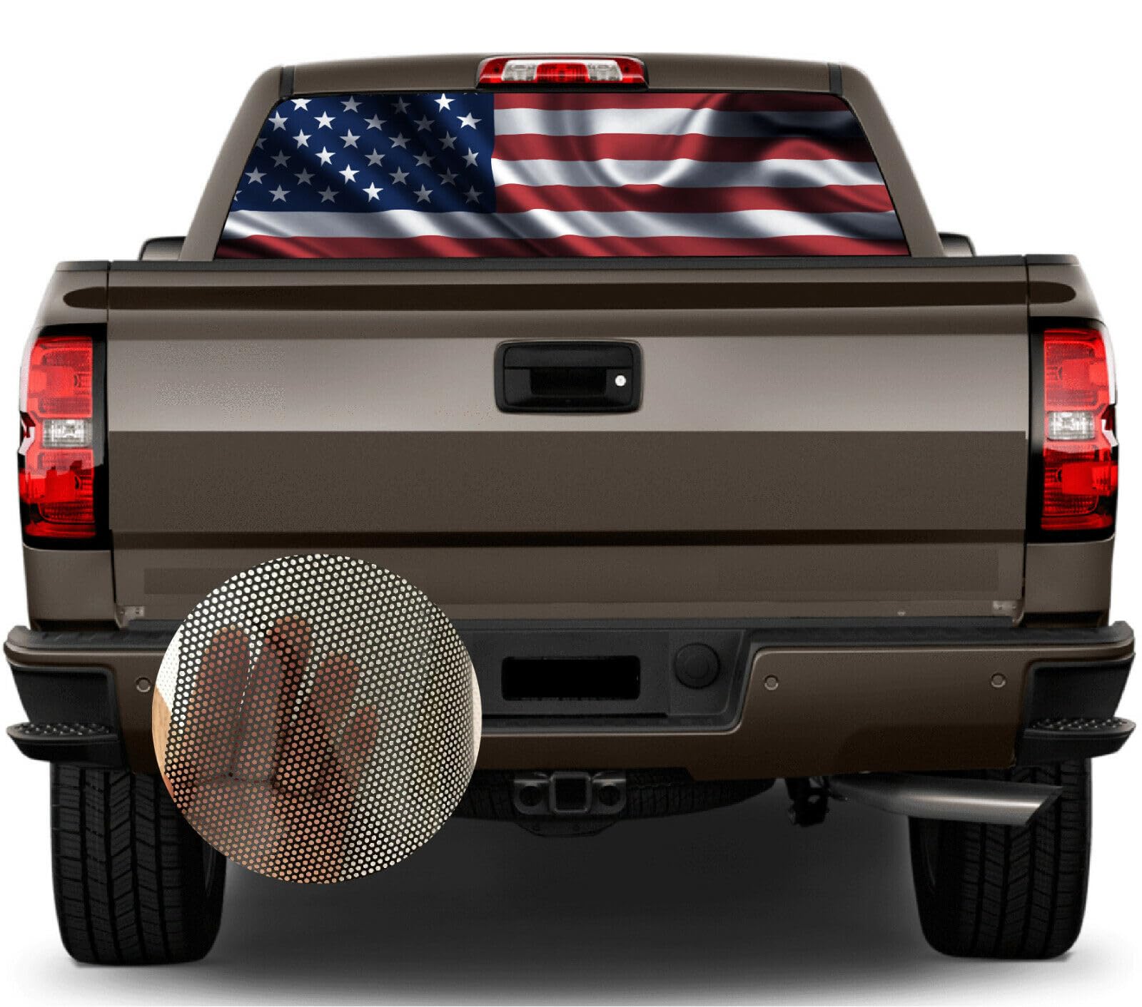 Buy Dolly Decals and Stickers American Rear Window Perforated Decals