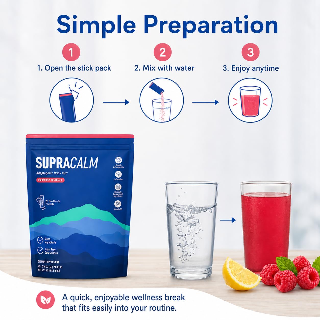 New Super Cortisol, Lot de 20 Supercalm Cortisol aura plus, Cortisol Super Calm, Poudres Naturelles de Cortisol, pour Relaxation et la Concentration, Pas de Sucre, unisexe