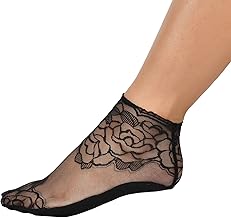 SSoShHub Multicolour Transparent Ankle Length Cotton Net Socks for Women and Girls, Stylish