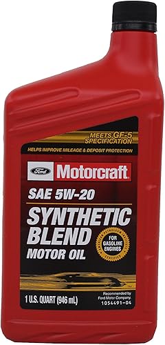 Mezcla de aceite sintético para motor de primera calidad SAE 5W-20 original para Ford, 1 Cuarto de galón