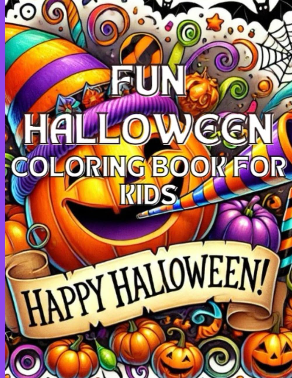 Fun Halloween: Coloring Book for Kids