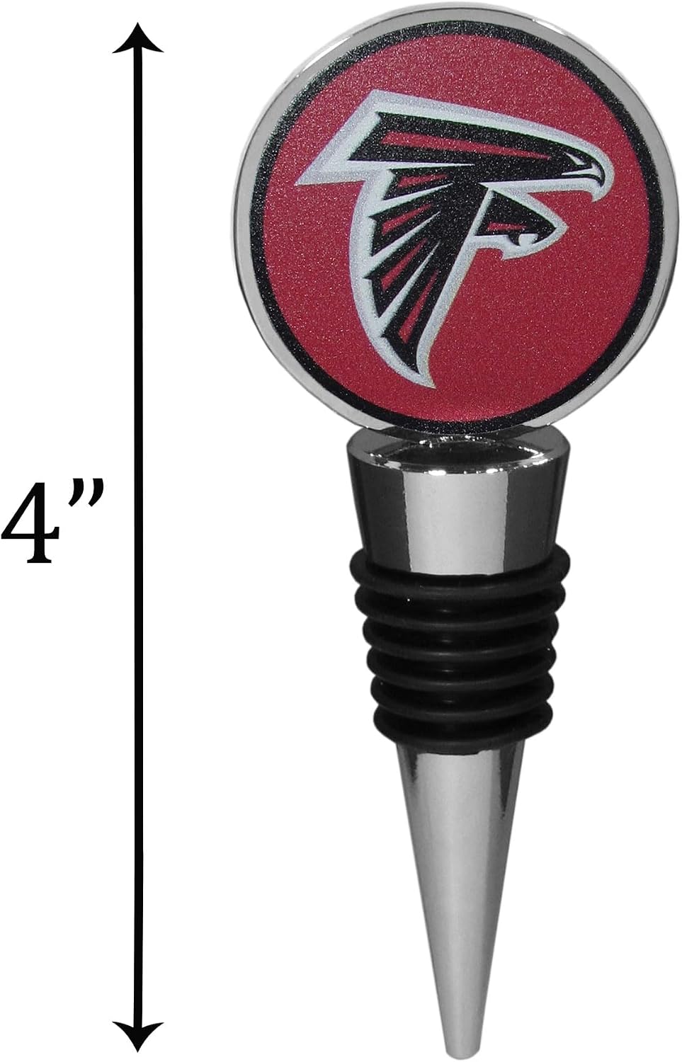 Siskiyou NFL Atlanta Falcons Logo Wine Stopper, One Size, Team Colors