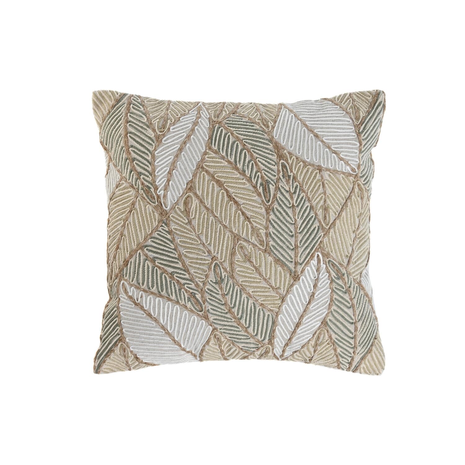Coussin brodé main pour soulager le dos sur un fauteuil de bureau