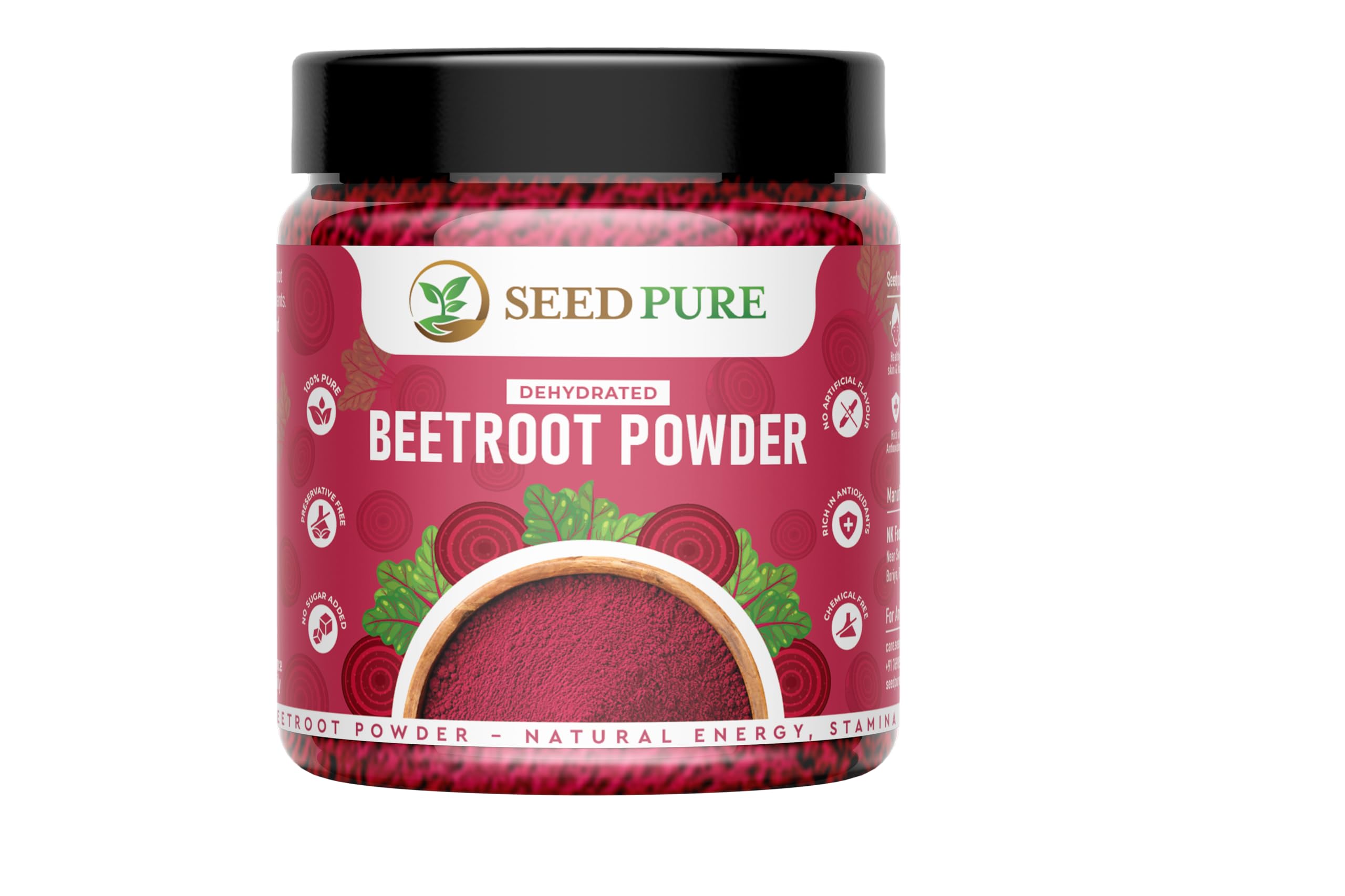 Beetroot Powder 150gm for Face | Hair | Drinking | Glowing & Shiny Skin-image-22