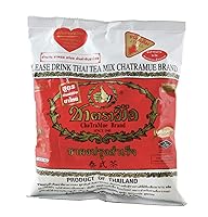 Vista 8 de Mezcla de té tailandés (Number-One) Marca Cha Tra Mue, mezcla de té tailandés original de Tailandia, perfecta para preparar té helado tailandés