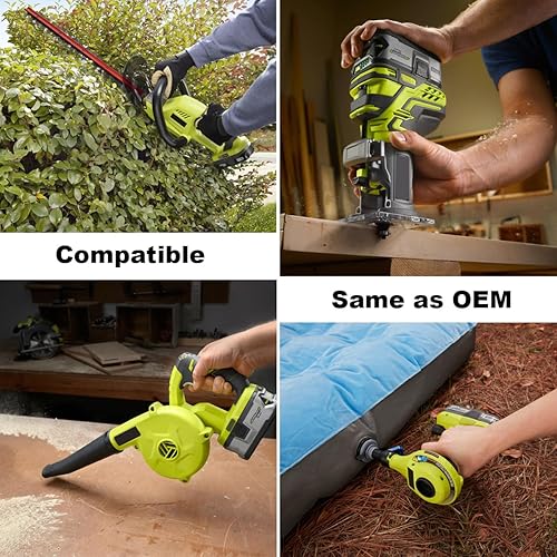 Miniatura 8 de Paquete de 2 repuestos actualizados de 7000 mAh compatibles con batería Ryobi 18V P108 P189 P190 P197 P102 PBP002 PBP003 PBP005 - Compatible con