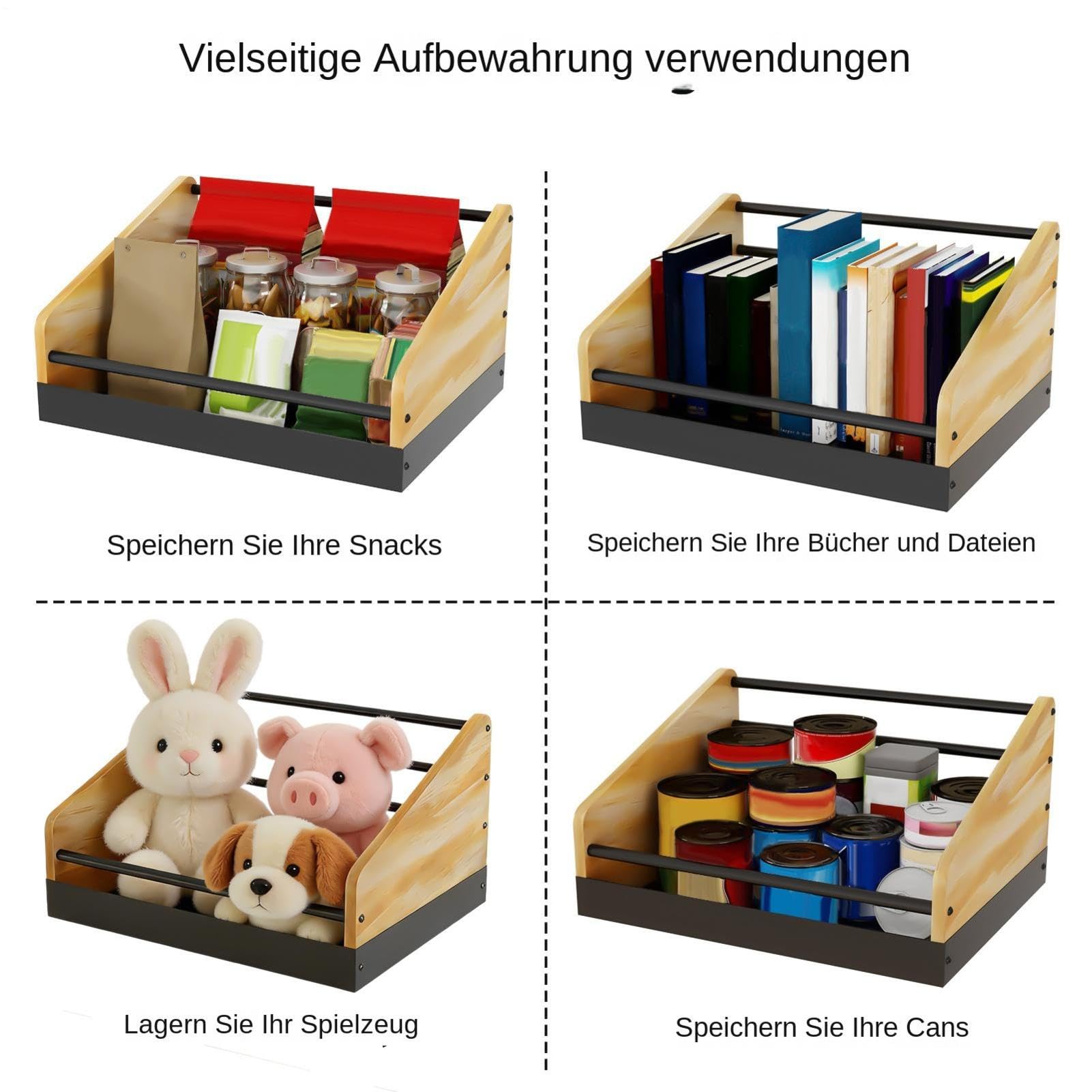Supporto per Vinili Capiente e Moderno Espositore | Espositore per LP per File Snack Giocattoli Casa Camera Soggiorno Appartamento Ufficio Negozio Scrivania Scaffale Tavolo