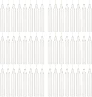 Vista 17 de Mega Candles 12 velas cónicas marrones sin perfume, velas de cera vertida a mano de 10 x 7/8 pulgadas, decoración del hogar, recepciones de boda