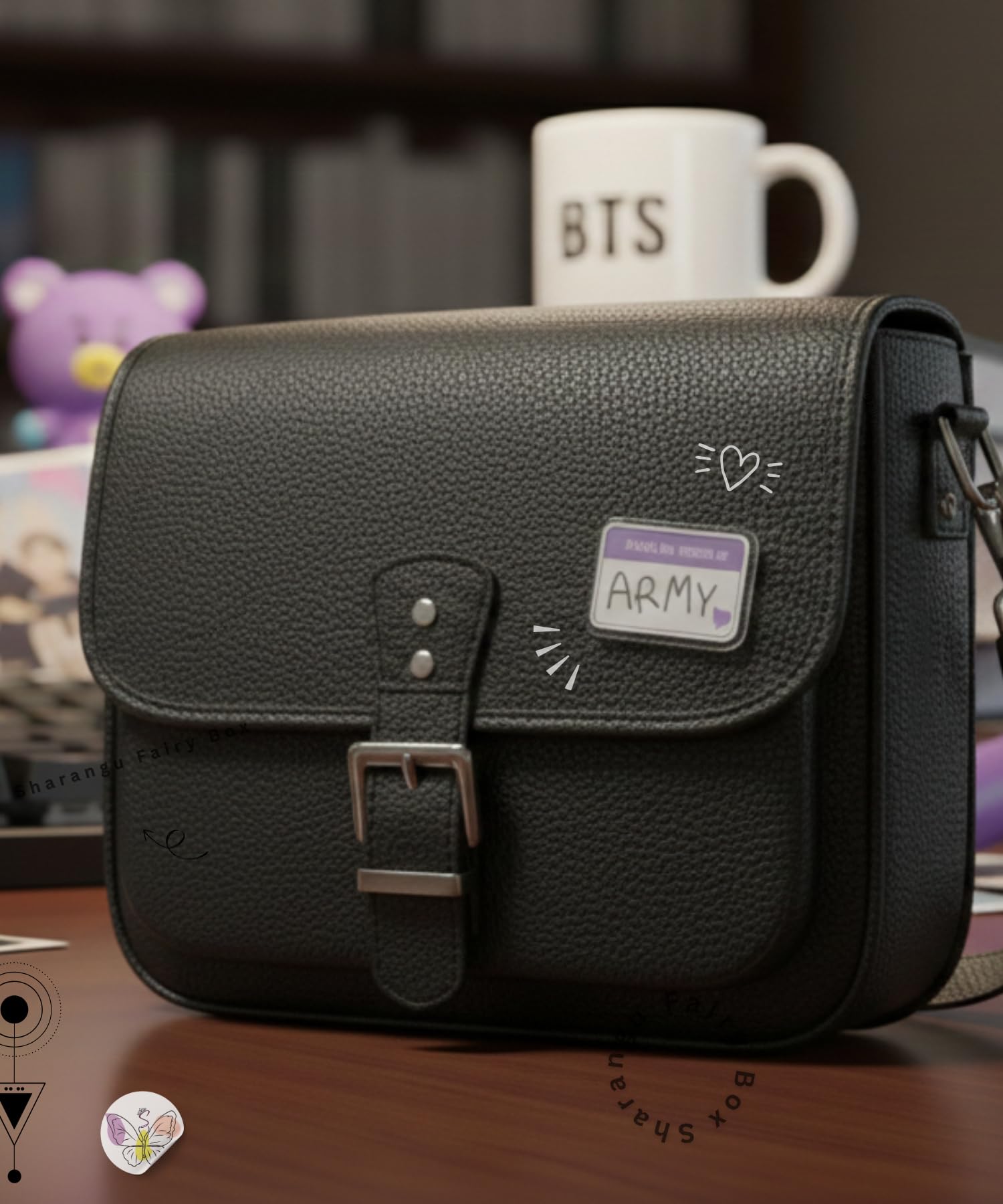 Hello My Name Is ARMY Acrylic Pin Badge for BTS Fans |Lightweight Waterproof Brooch for Bags, Backpacks & Jackets | Lightweight Acrylic Pin | K-Pop Badge | Merchandise Gift for BTS Fans 3