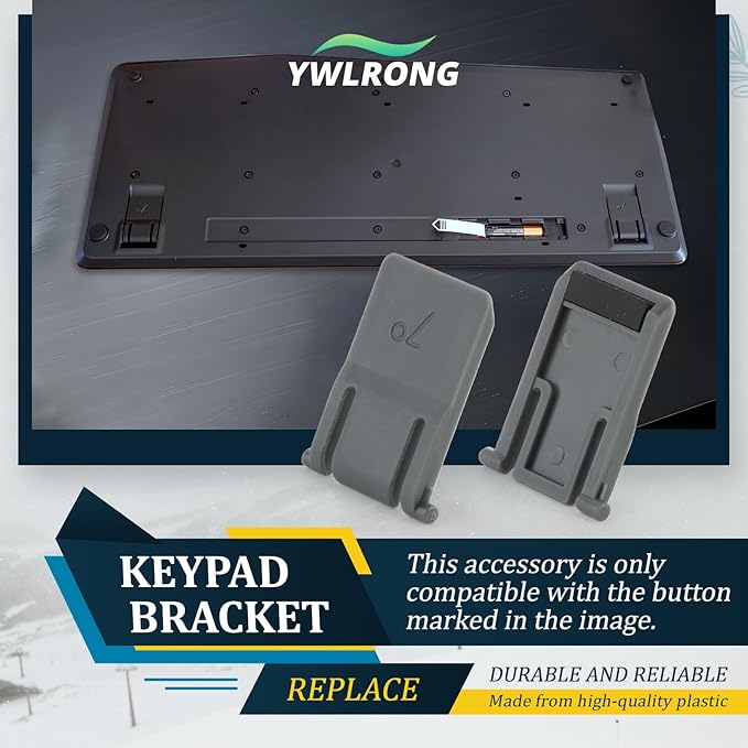 4 Pies de Repuesto para Teclado Logitech MK345 K345 con Herramientas miniatura 4