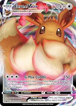 Eevee VMAX SWSH087 Full Art Pokemon Promo Card Shining Fates Promo Series + 1x TitanCards  Toploader