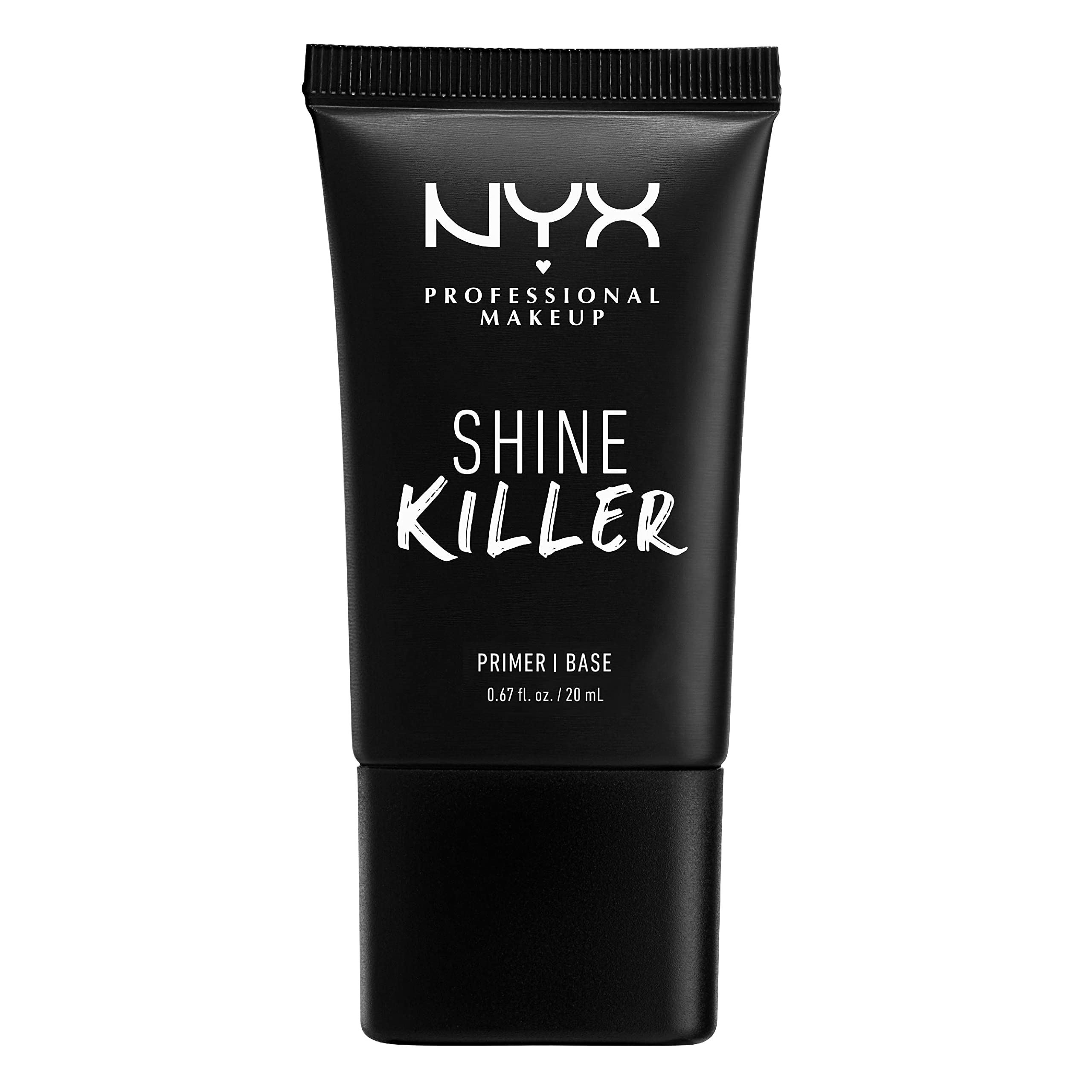 NYX Professional Makeup Shine Killer Primer, Makeup Primer Base, Mattifying Charcoal Powder for Shine and Oil Reduction, Vegan Formula, 20 ml