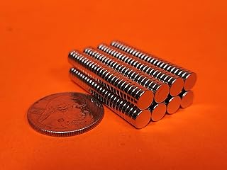 Multi Pack Nickel Coated Neodymium Disc 1/4" x 1/16" – Rare Earth Permanent Magnets for Industrial, Scientific, and DIY Applications