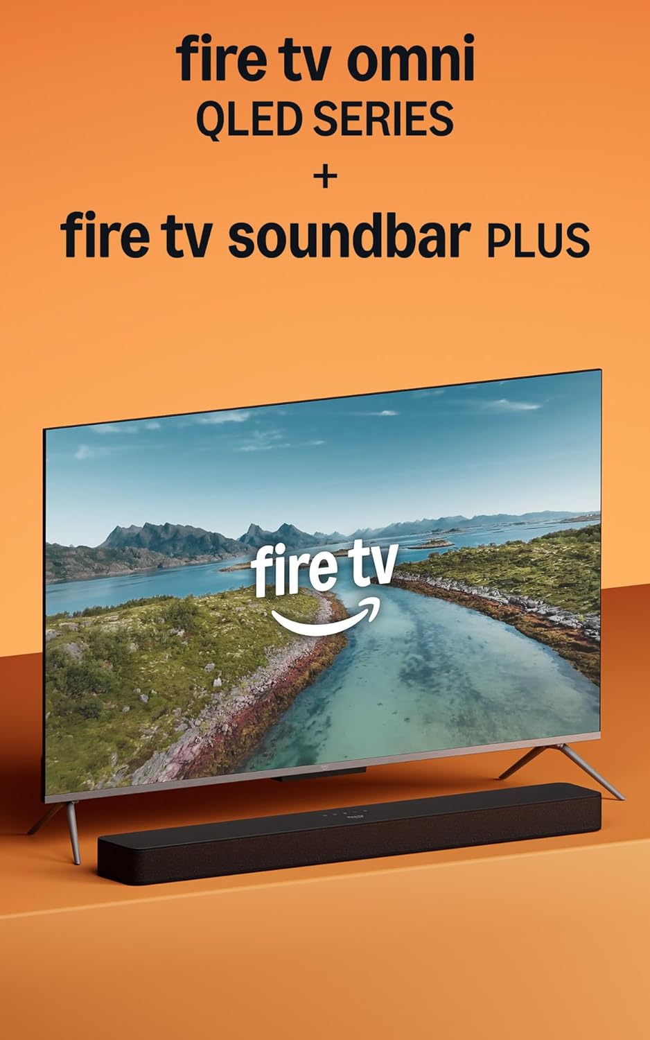 Amazon Fire TV 50" Omni QLED Series (newest model) with Fire TV Soundbar Plus