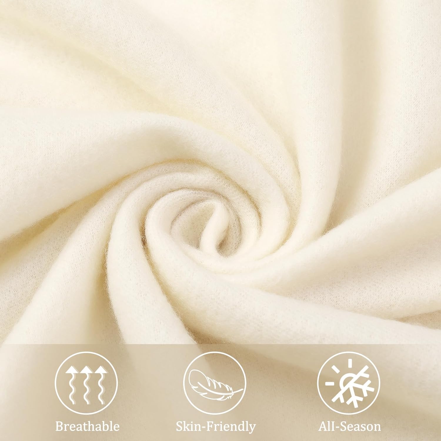Kinlop Fleece Blanket Bulk 60 x 50 Inch Soft Lightweight Fleece Cozy Blanket Warm Throw Plush Pet Throw for Bed Couch Sofa Home Office Wedding Gifts Travel Camping(Beige Tones,40 Packs)