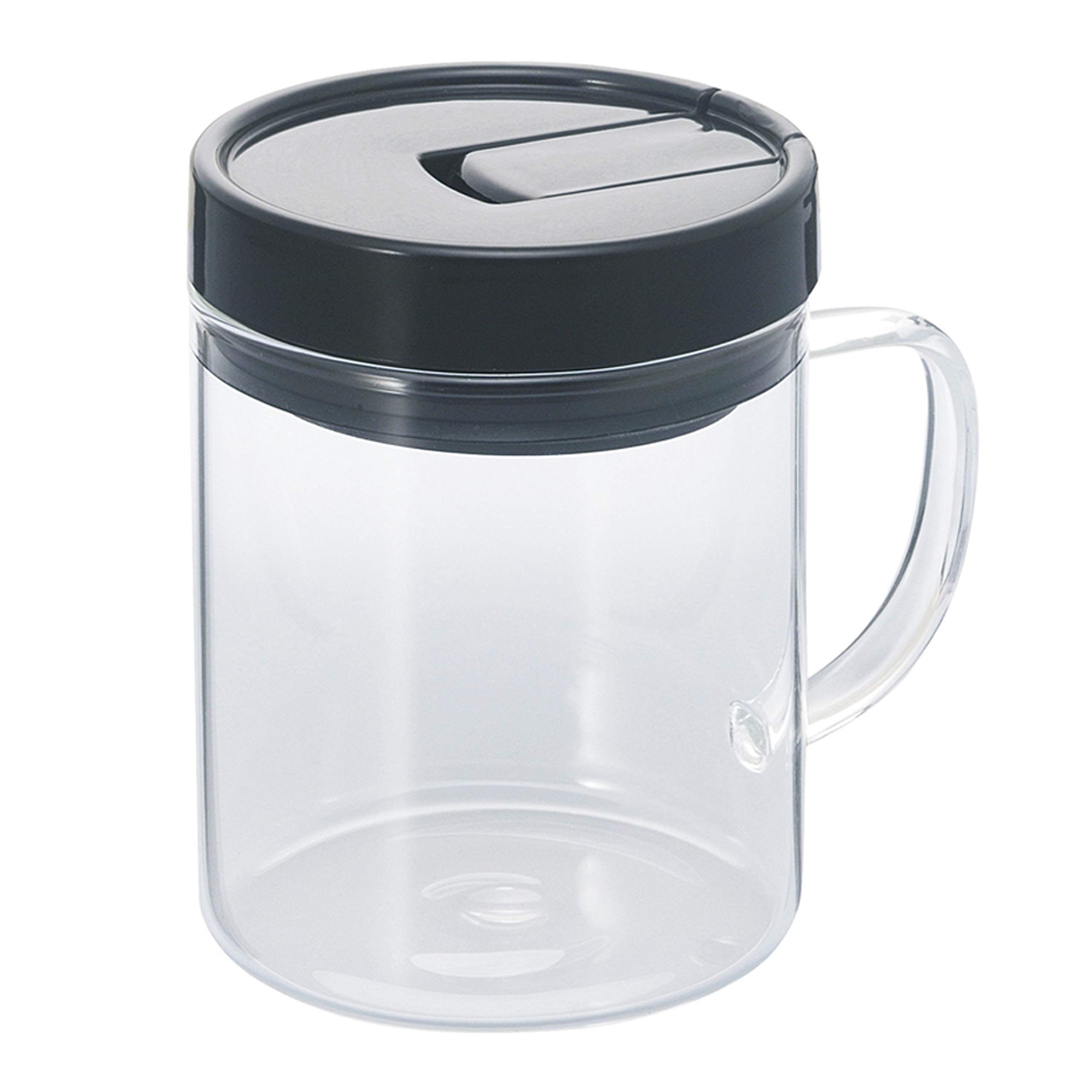 HARIO MCNT-S-B Coffee Canister with Handle S (Black), Capacity 480ml