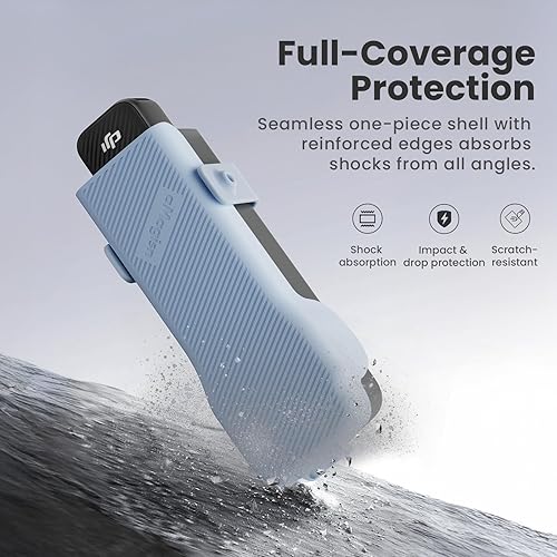 Miniatura 3 de Funda protectora de bolsillo 3, cubierta de carcasa portátil Gimbal Protector de lente para DJI Osmo Pocket 3 Action Camera (azul)