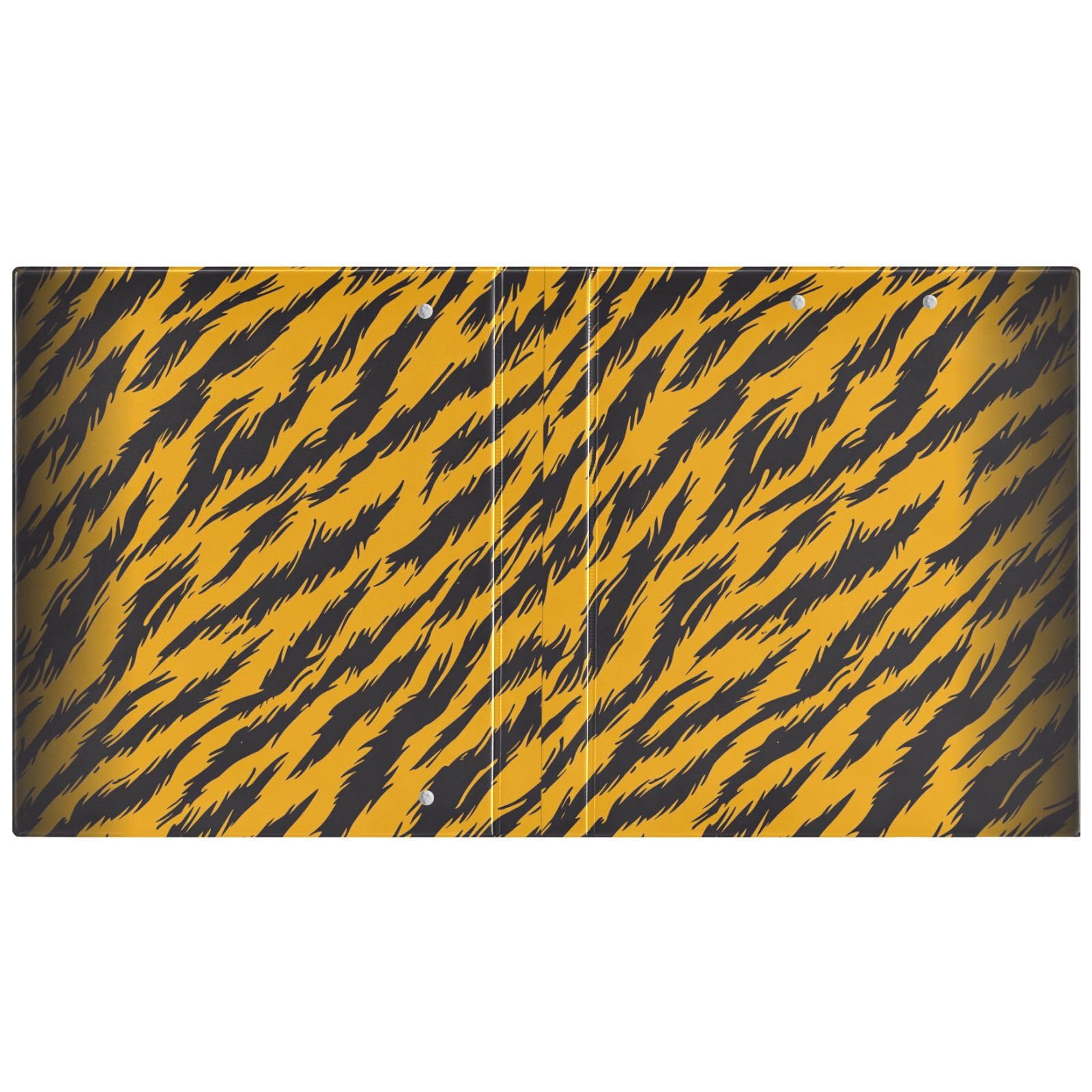 Raccoglitori scuola 1-1/2 pollici pelle animale leopardo giallo nero