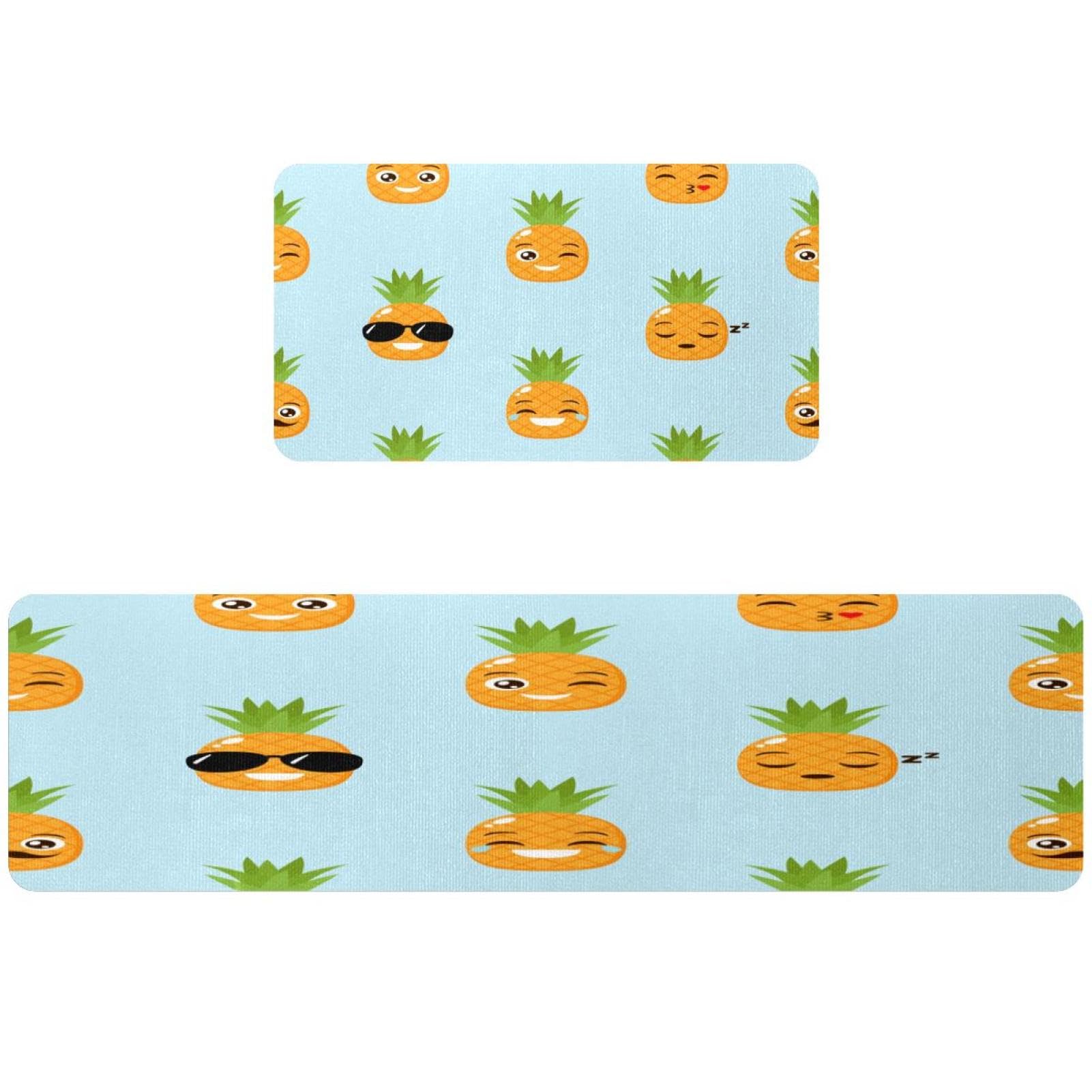 Tapis de cuisine antidérapants lavables lot de 2 couloir buanderie