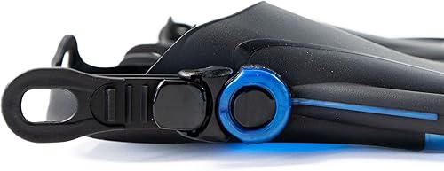 Miniatura 4 de Bonassi Aletas de tiburón para adultos, aletas cortas ajustables para esnórquel y natación