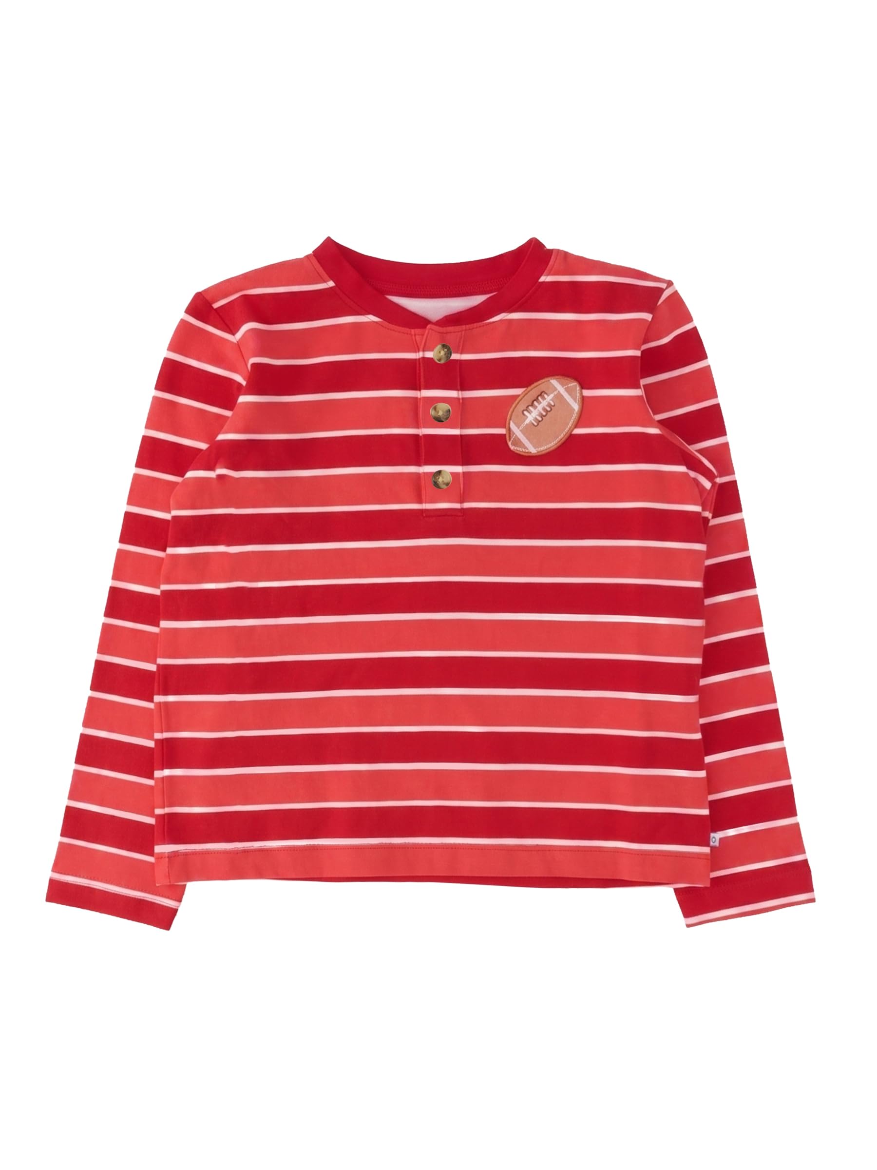RUGGEDBUTTS Baby/Toddler Boys Long Sleeve Henley Tee - Knit Henley Shirt