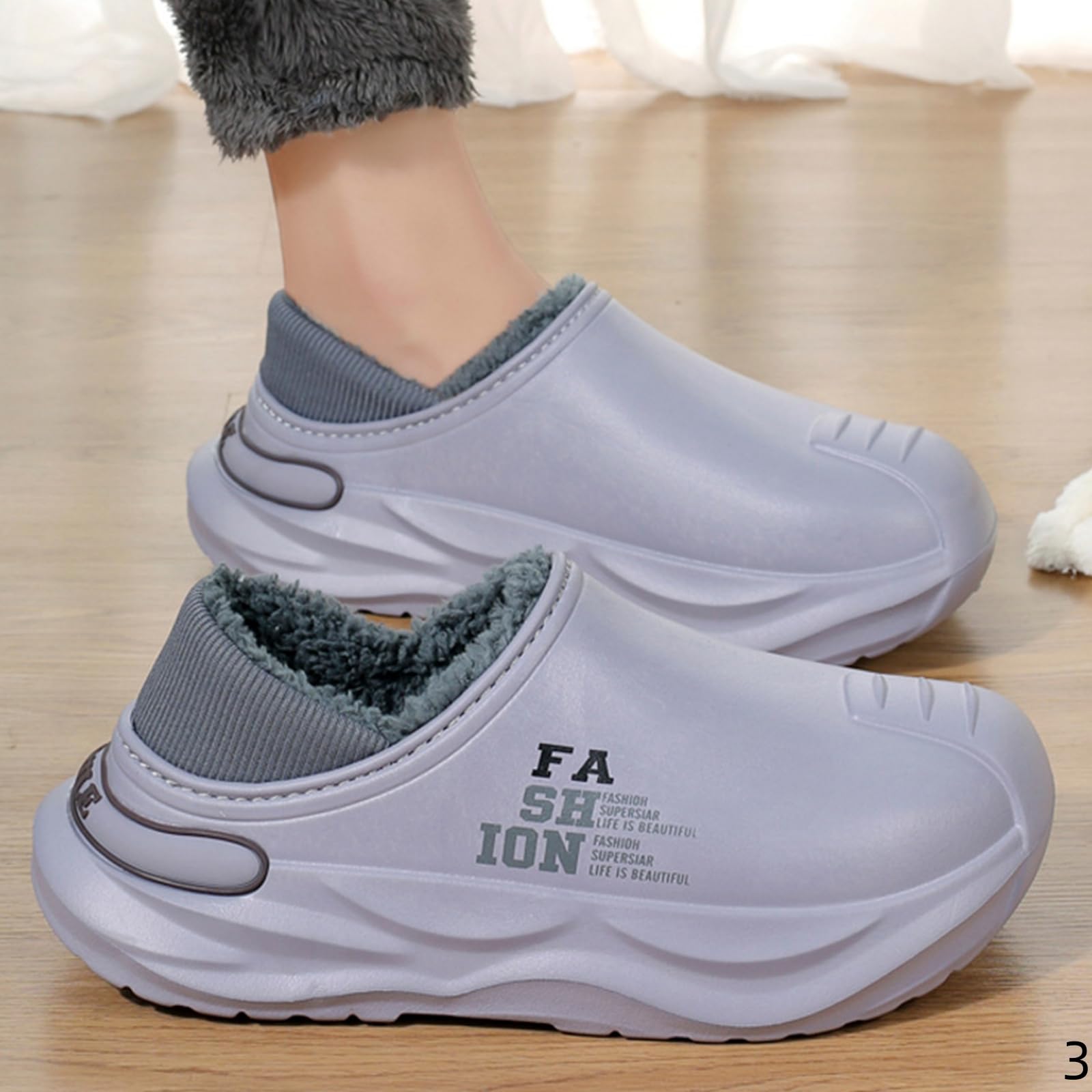 Pantofole Donna Men's Cotton Shoes Winter Step Shit Feeling Warm Thickened Soft Sole Non-slip Waterproof Cold-proof Snow Boots