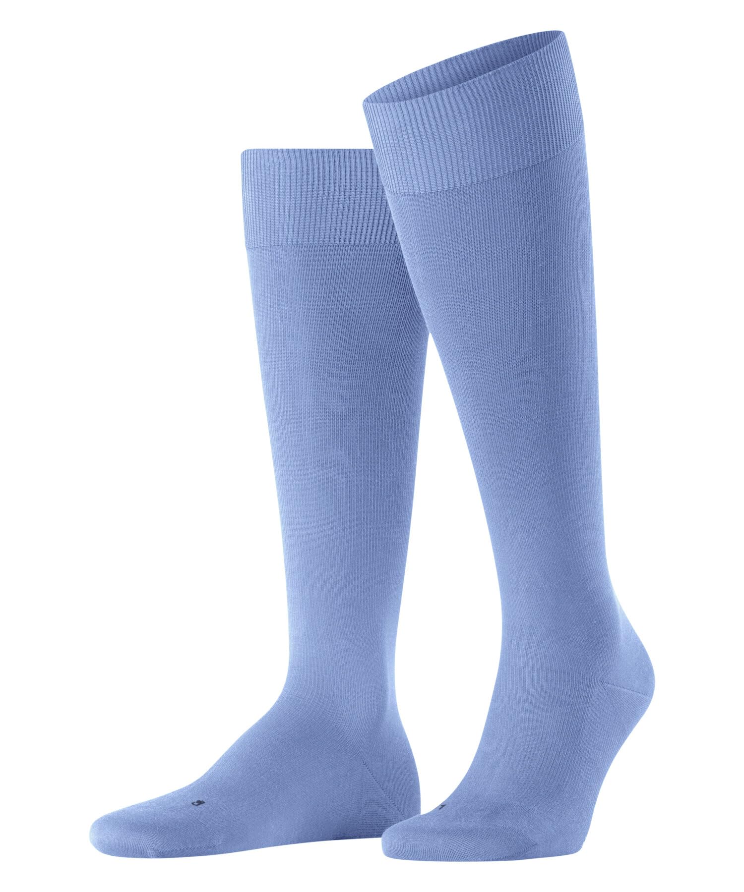 FALKE Men's Energizing Cotton M Kh Thin With Compression 1 Pair Knee-High Socks, Blue Cornflower 6554, 10-11