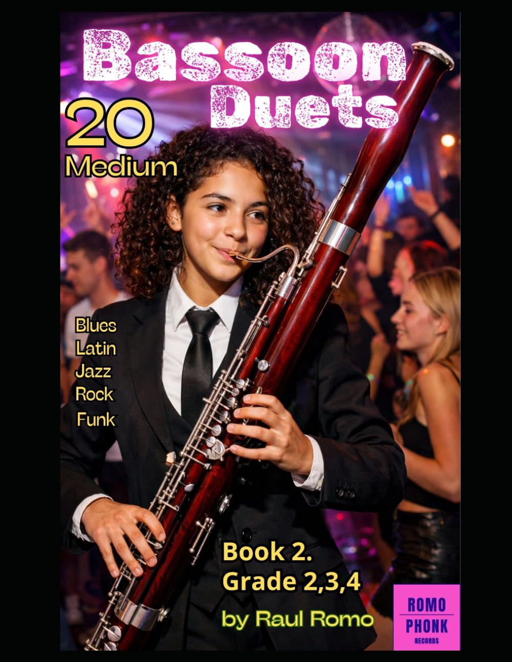 20 Duos Fagot: Cursos 2,3,4 BOOK 2. Rock, Jazz, Latin, Blues, Pop, Funk (Dúos para Fagot - DUOS FAGOT)