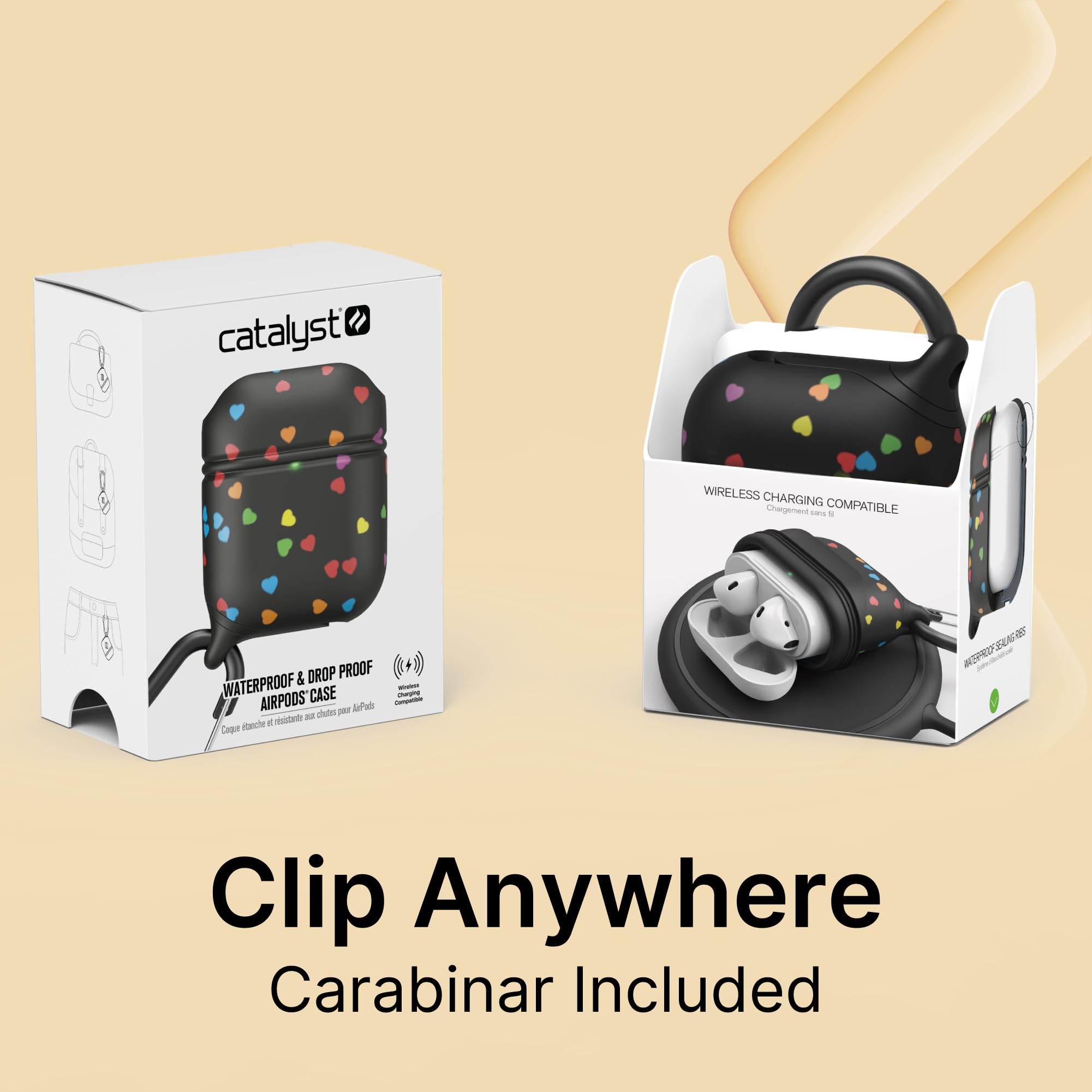 Catalyst® Custodia impermeabile e a prova di caduta per AirPods (edizione speciale) - rubacuori