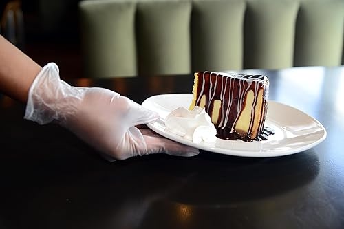 Miniatura 3 de Daxwell Guantes de vinilo, sin polvo, medianos, transparentes, F10001748 (caja de 1000, 10 cajas de 100)