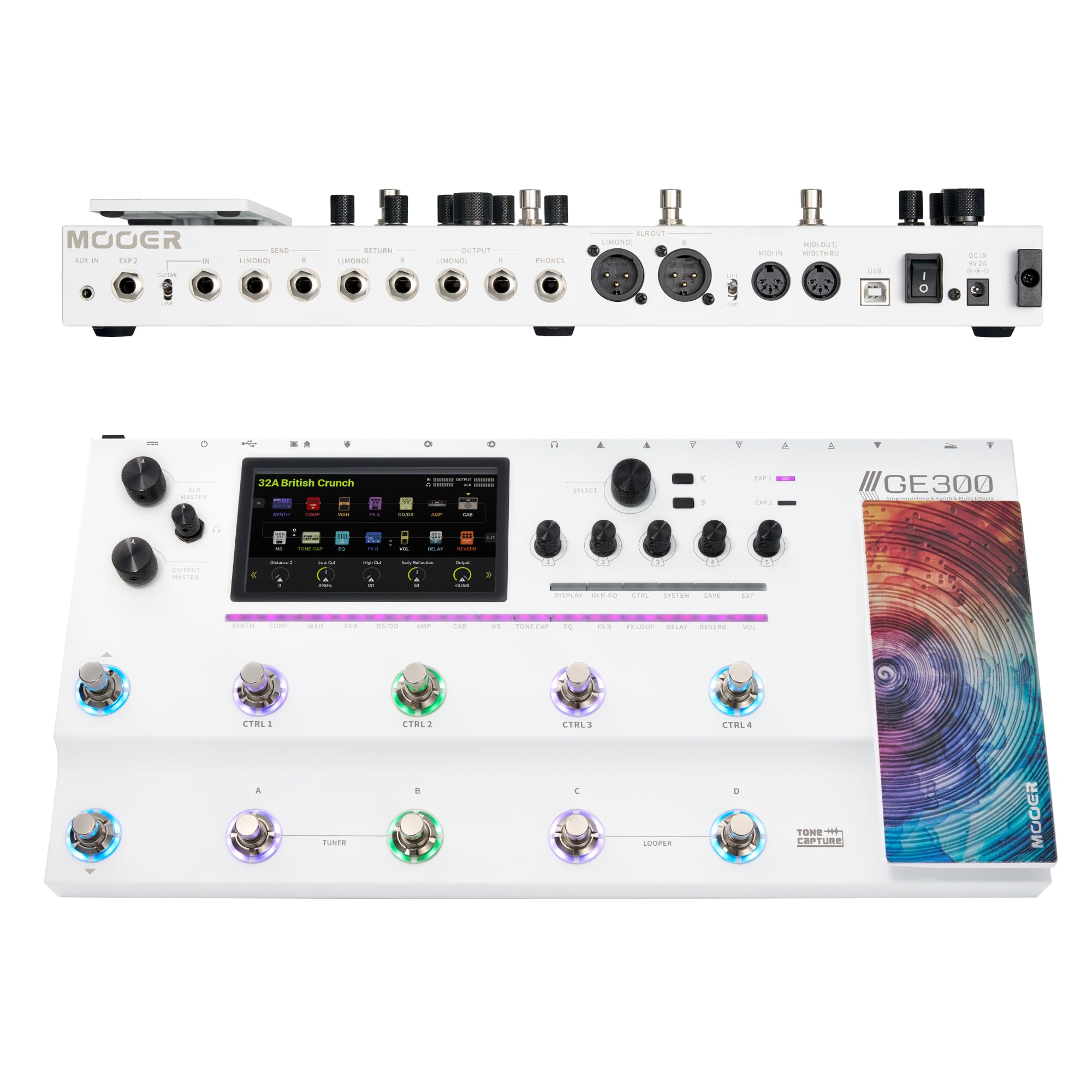 Amazon.com: MOOER GE300 White Flagship Instrument Processor Amp