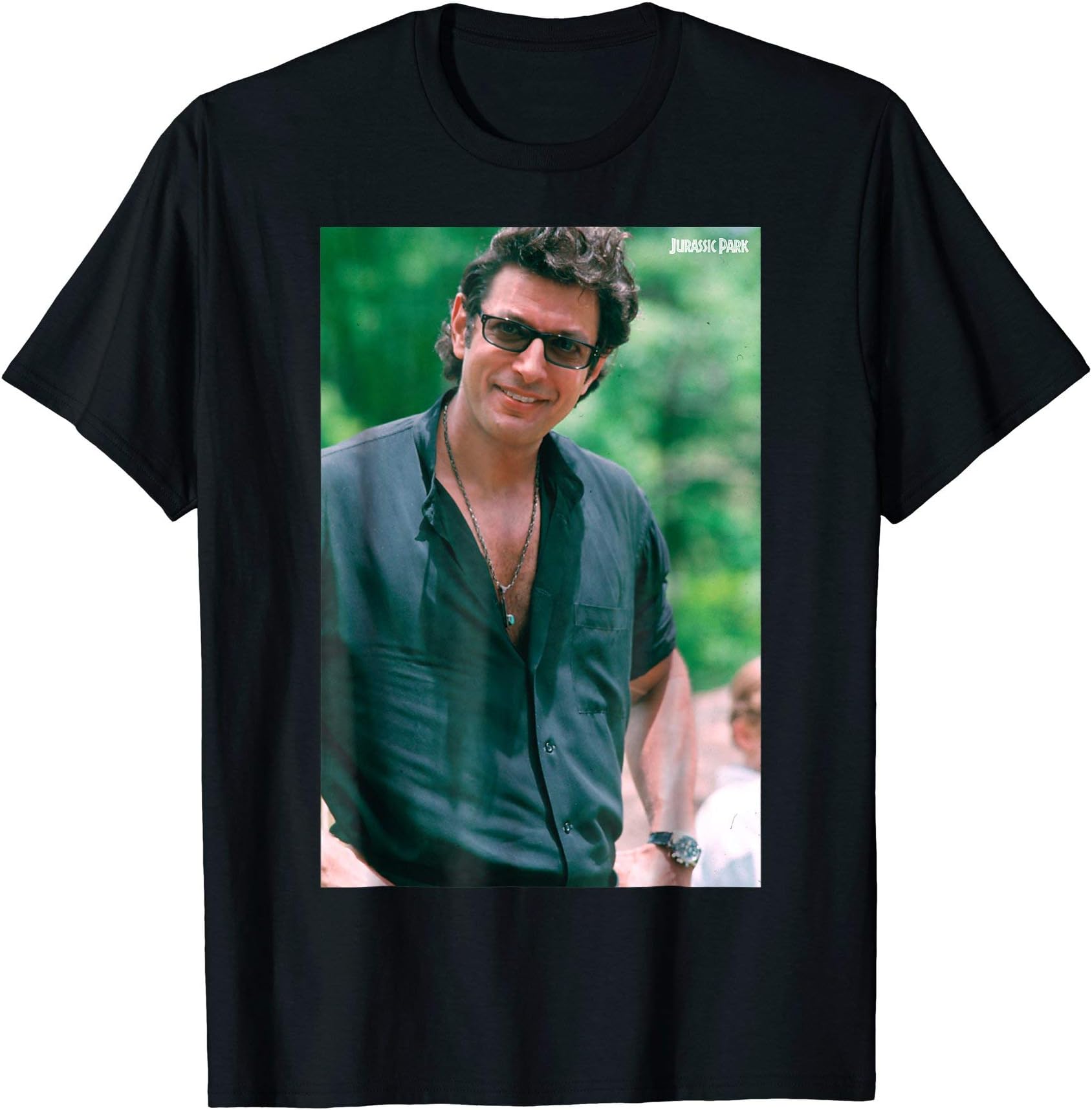 Jurassic ParkJeff Goldblum Smile Poster Style T-Shirt T-ShirtOEKO-TEX STANDARD 100