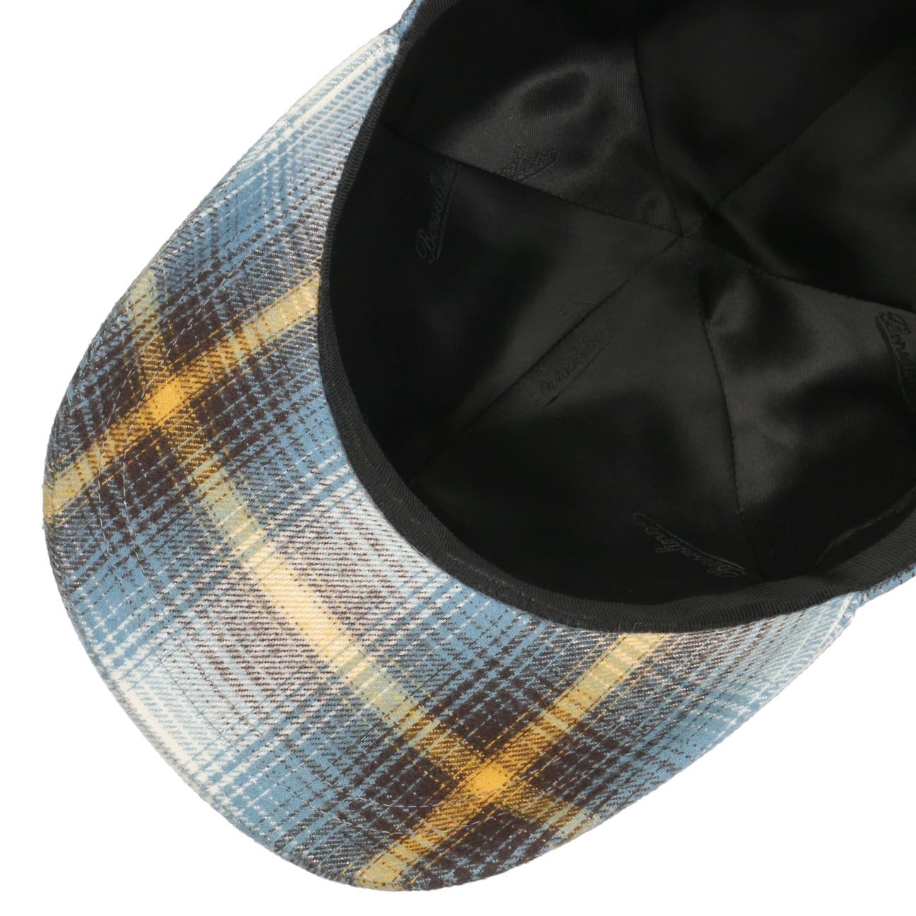 Borsalino Pienza Colour Check Cap Basecap Cappellino da baseball Curved Brim Donna/Uomo - Made in Italy con Ombrello, Chiusura in Primavera-Estate