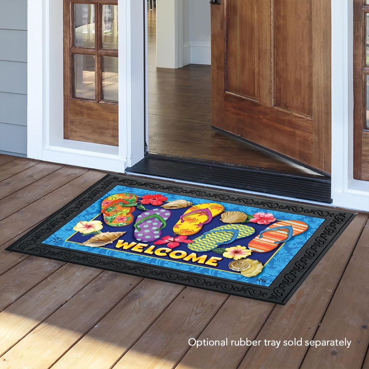 Briarwood Lane Paradise Flip Flops Summer Doormat
