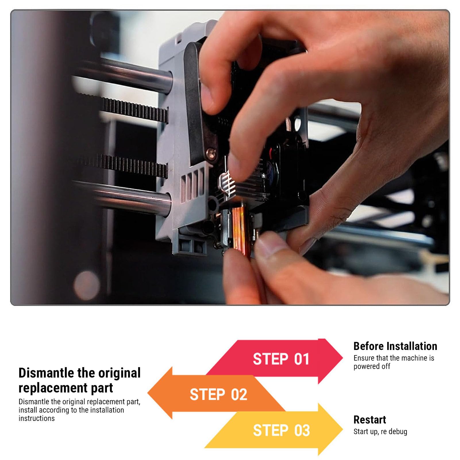 Kit de boquilla Hotend para impresora 3D para AD5X, 0,25 0,4 0,6 mm