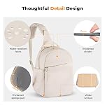 K&F Concept Camera Sling Bag Small Crossbody Camera Case DSLR/SLR Cute Compact Shoulder Photography Bags for Photographers-Beige