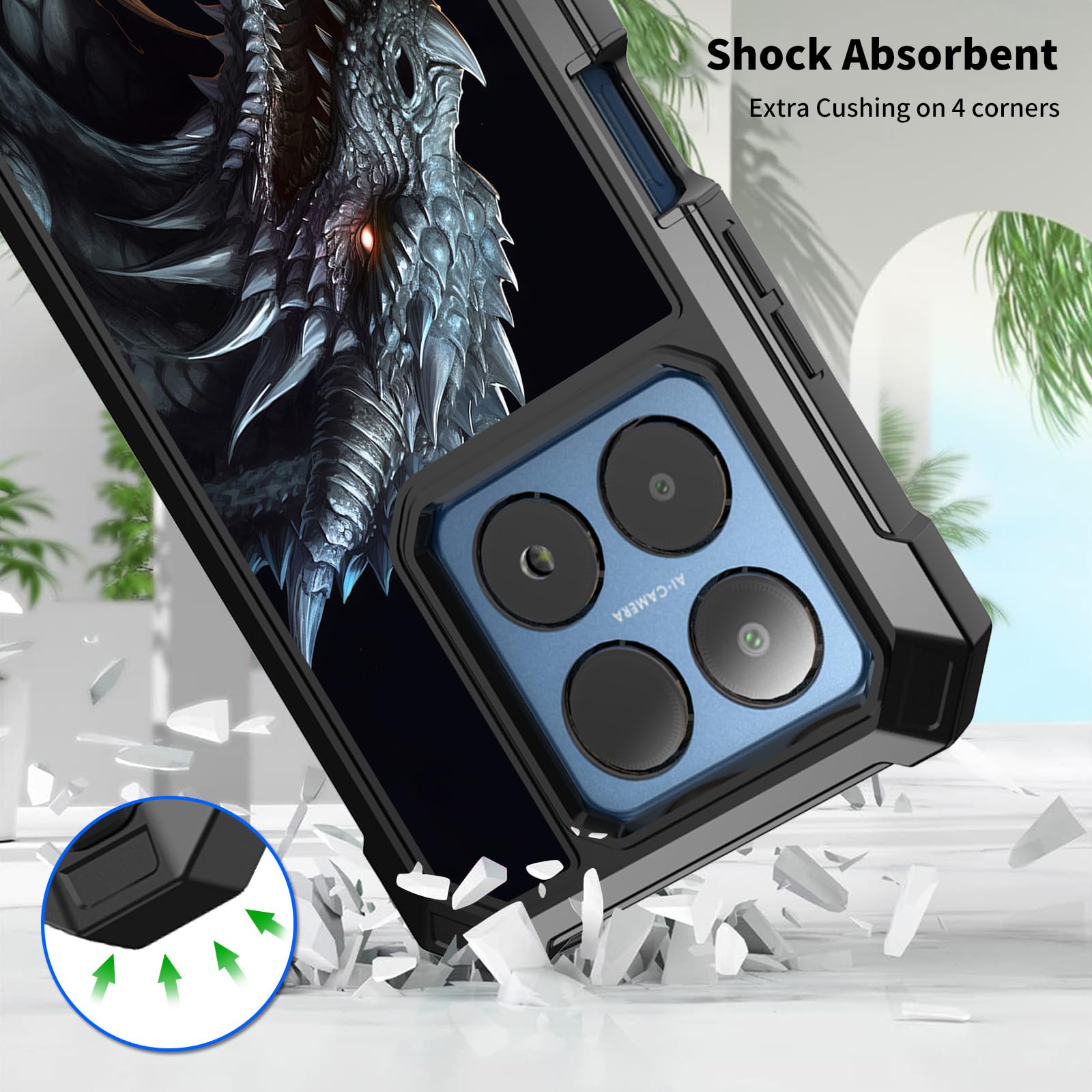 NGB Supremacy Boost Mobile Summit 5G Phone Case, Full-Body Rugged Shockproof Polycarbonate Design - View #3