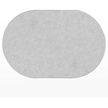 Wool Rug - Organic Felt Handmade Door Mat 23.62 x 35.83 Inches | Oval Entryway Rug | Natural Wool Felt Rug Made in Nepal | Stylish & Durable Home Decor Gray, Large, Oval