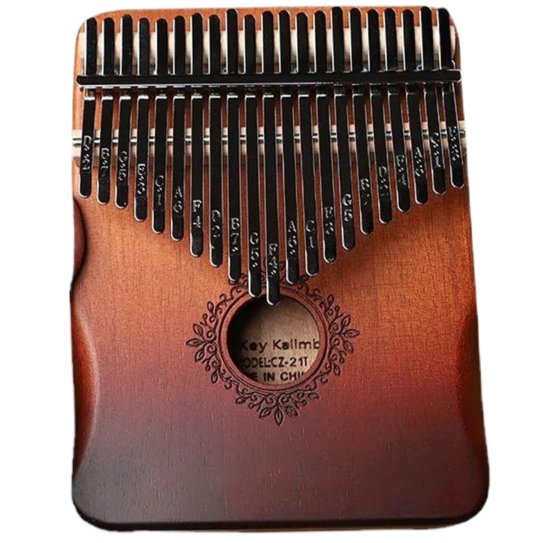 Kalimba - Kalimba, pianoforte a 21 tasti, in legno, accordato, portatile, per bambini, adulti, principianti, dita dei fiori